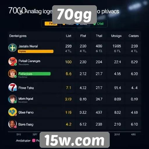 Site 70gg: análise de desempenho dos jogadores